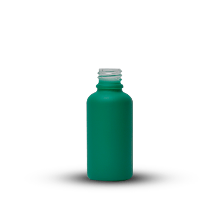 1 oz Matte Turquoise Glass Dropper