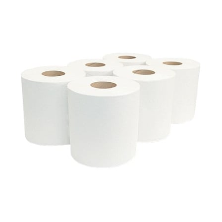 6 Pieces of Morcon Morsoft White CenterPull Roll Paper Towel, 2-Ply, 600 Sheets.jpg