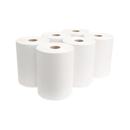 6 Pieces of Morcon Morsoft White Hardwound Roll Paper Towel, 1-Ply, 10 Inches by 800 feet.jpg