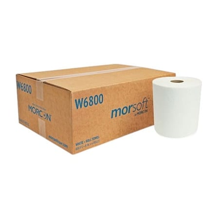 Case of Morcon Morsoft White Hardwound Roll Paper Towel, 1-Ply, 8 Inches by 800 feet.jpg