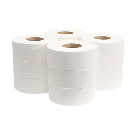 24 Pieces of Morcon Morsoft White Small Core Toilet Paper Roll, 1-Ply, 2500 Sheets.jpg