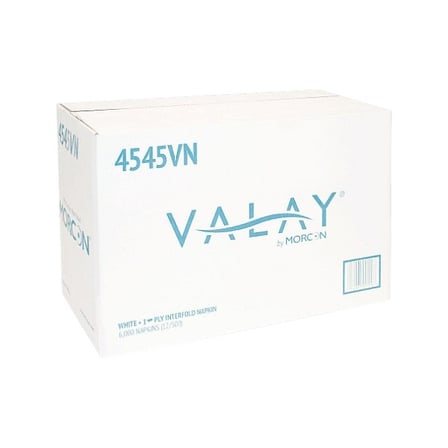 Case of Morcon Valay White Interfolded Napkins, 1-Ply, 6 x 8 Inches.jpg