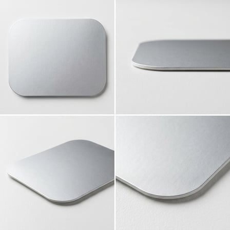 Oblong Foil-Laminated Board Lid for 1 lb. Foil Take-Out Container - (500/Case) product image
