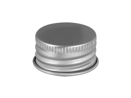 Silver Aluminum Cap 20-410 w/ PE Foam Liner - 12,000/case