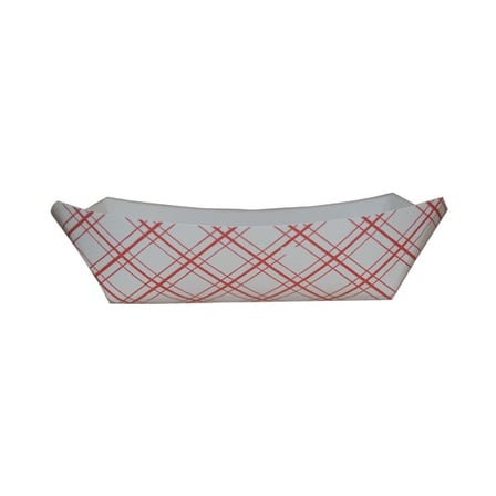SQP 10 lb. Red Plaid Paper Food Tray, #1000.jpg