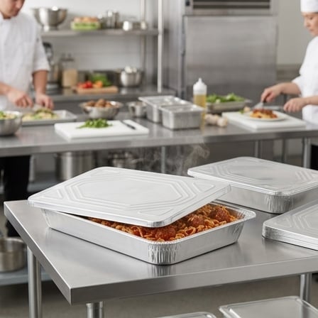 Full Size Standard-Duty Foil Steam Table Pan Lid - (50/Case) product image