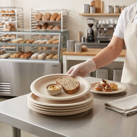 7 inches Light Brown Sugarcane Bagasse Round Plates.png