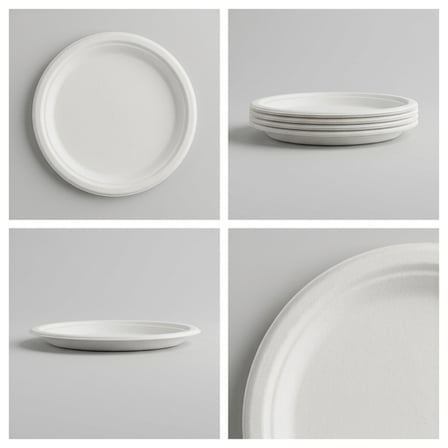 10 inches White Sugarcane Bagasse Round Plates..png