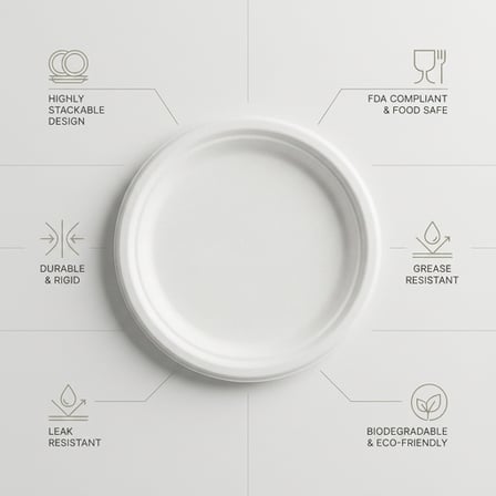 10 inches White Sugarcane Bagasse Round Plate with Specifications.png