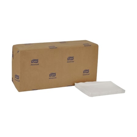 Pack of Tork Advanced White Dispenser Napkins, 1 Ply, 12 by 17 Inches.jpg