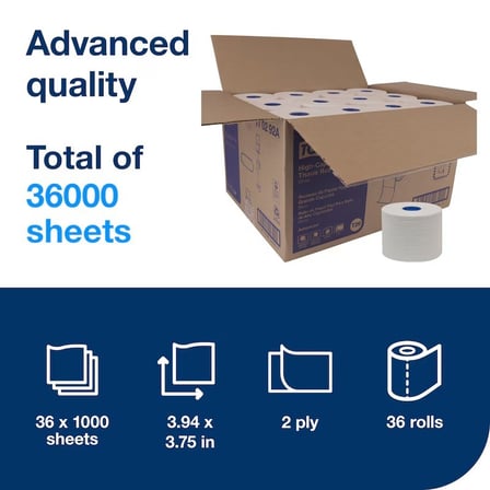 Specifications of Tork Advanced White High Capacity Toilet Paper Roll, T26, 2-Ply, 1000 Sheets.jpg