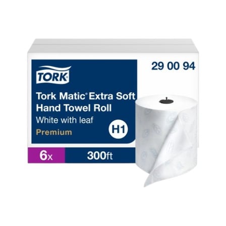 Case of Tork Matic Extra Soft White Paper Towel Roll H1, Premium, 2-Ply, 300 Feet.jpg