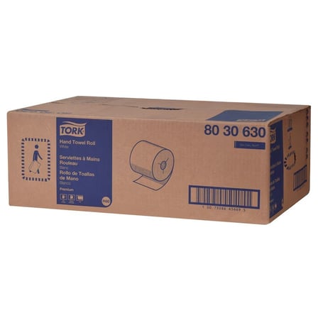 Case of Tork Premium 8 Inches White Hardwound Paper Hand Towel Roll, 1-Ply, 600 feet.jpg