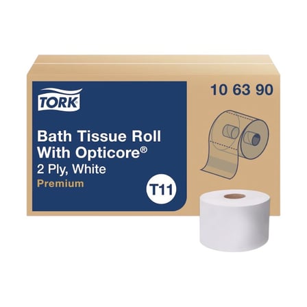 Case of Tork Premium OptiCore White Mid-Size Toilet Paper Roll, T11, 2-Ply, 3 by 4 Inches, 800 Sheets.jpg