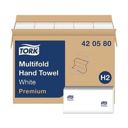 Case of Tork Premium White Multifold Paper Towel, H2, 1-Ply.jpg