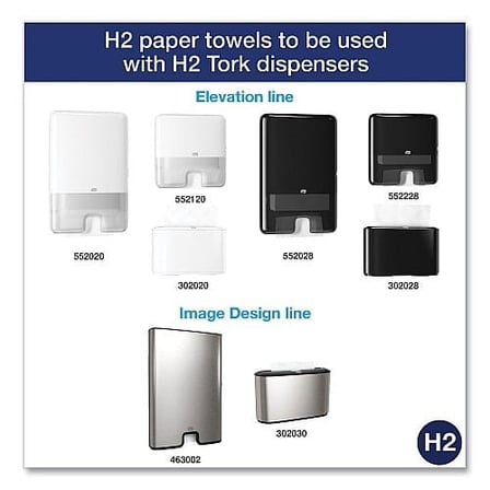 Tork Premium White Multifold Paper Towel for H2 System Dispensers.jpg