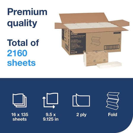Tork Premium Xpress White Multifold Paper Towel Specifications White, H2, 2-Ply.jpg