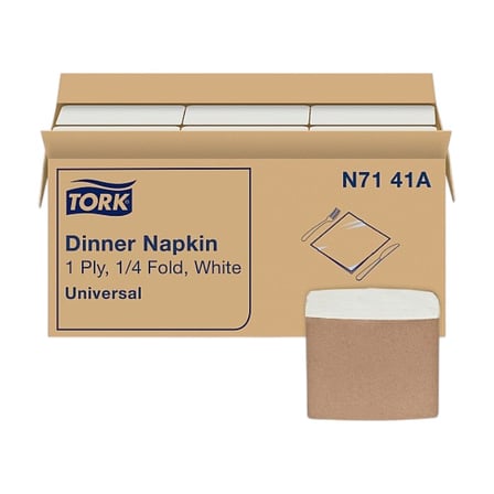 Case of Tork Universal 17 by 17 Inches White Dinner Napkin, 1-Ply.jpg