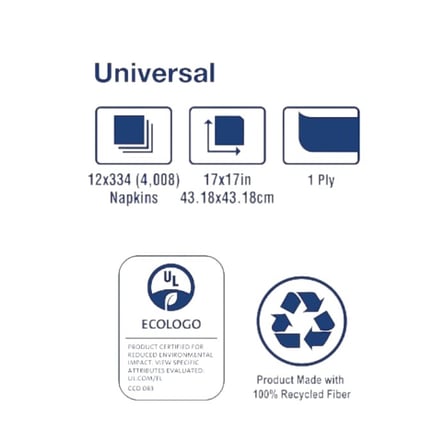 Tork Universal 17 by 17 Inches White Dinner Napkin, 1-Ply..jpg