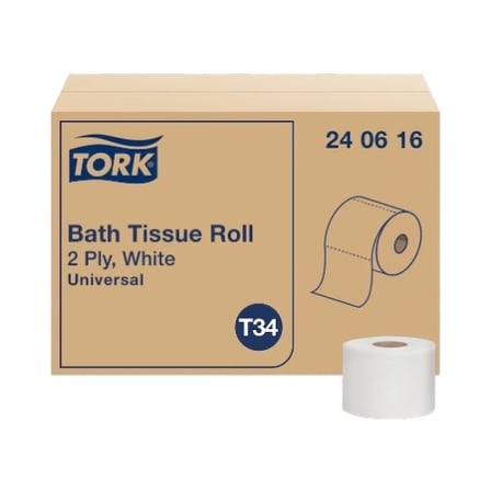 Case of Tork Universal White Toilet Paper Roll, T34, 2-Ply, 3 by 4 Inches, 616 Sheets.jpg