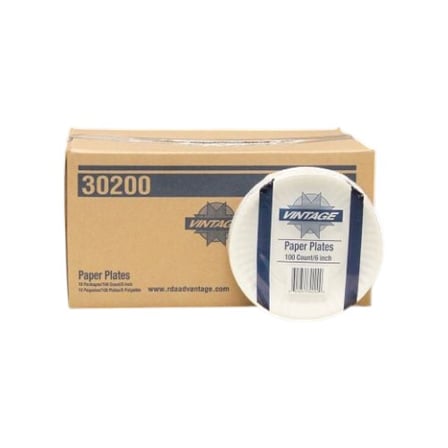 Case of Vintage 6 Inches Uncoated White Paper Plate.jpg