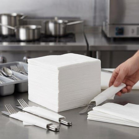 White 2-Ply Dinner Napkin 17" x 15" - (2000/Case) product image