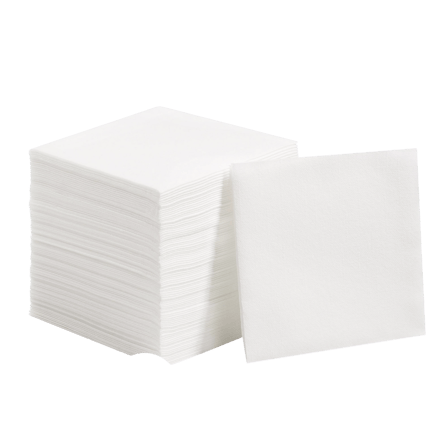 White 1-Ply Beverage Napkins 9.05" × 9.05" - (4000/Case)