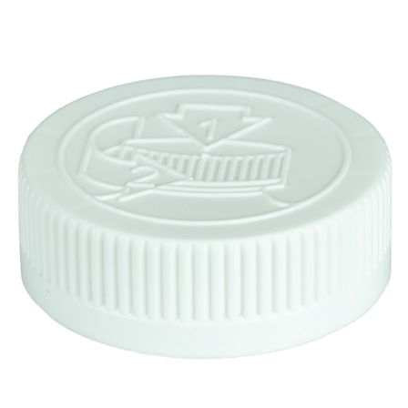 White CRC (Child Resistant Closure) Cap 53-400 Universal HIS Liner A01 MRPLN04 .020 PRT(750/case)