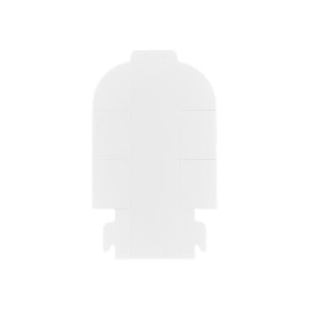 Unassembled White Cupcake Box, 4 x 4 x 4.jpg