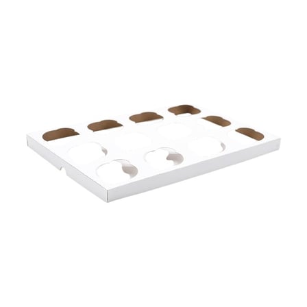 White Cupcake Insert, Standard, Holds 12 Cupcakes.jpg