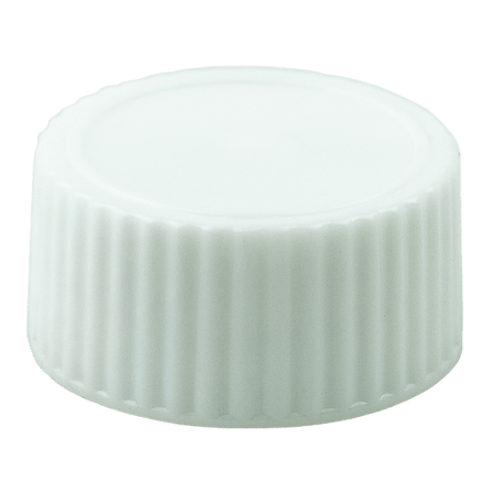 White Ribbed CT Closure 20-400 Phenolic Lid w/ Polycone Liner - 5,760/case