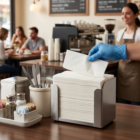 White Tall-Fold Dispenser Napkin 1Ply - (10000/Case) product image