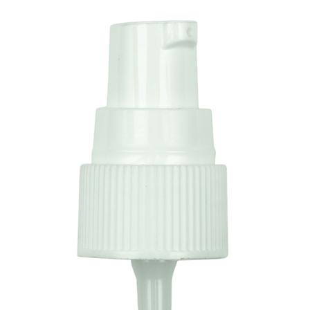 WHITE Treatment Pump Ribbed Skirt 20-400 - 3.56'' Dip Tube(1000/case)