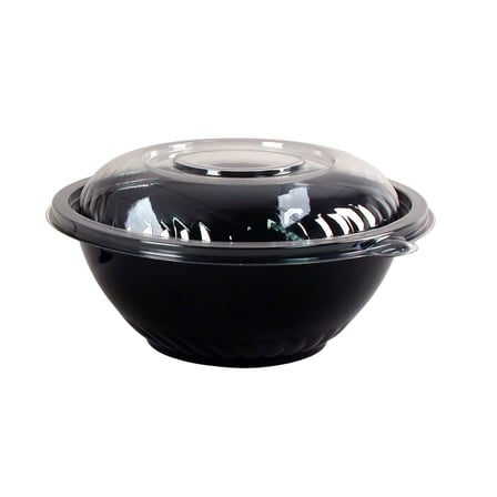 WNA Caterline APB80BL Pack n’ Serve 80 Ounce Black Round PET Plastic Bowl with  Lid.jpg