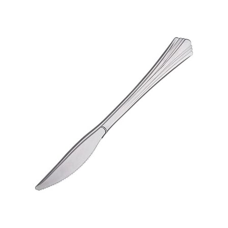 WNA Reflections 7 Inches Heavy Weight Silver Plastic Knif.jpg