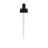 22-400 White Dropper with 108 mm Glass Pipette (Fits 4 oz Boston Round Bottle) - 1000/Case