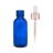 30 ml (1 oz) Cobalt Blue Boston Round Glass Bottle with 20-400 White CRC Dropper – Straight Tip Glass Pipette