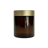 4 oz. Amber Glass 58-400 Straight Sided Round Jar with Silver Metal Lid