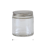 4 oz. Clear Glass 58-400 Straight Sided Round Jar with PP White Lid