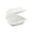 9'' x 9'' x 3'' Clear PET plastic hinged container.png
