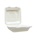 8" x 8" No PFAS Added 3-Compartment Bagasse Hinged Take-Out Containers - (200/Case)