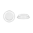 Clear wide hole plastic dome lid​ for 12, 16 20, 24 oz PET cold cups.png