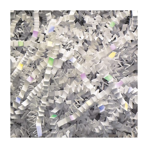 10 lb. Iridescent and White Blend Crinkle Paper