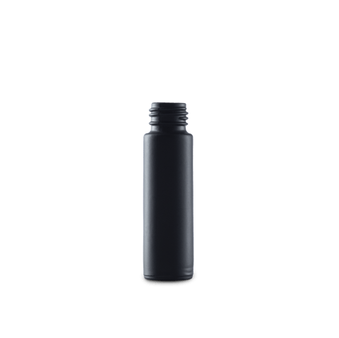 10 ml Black Frosted Glass Roll On Bottle