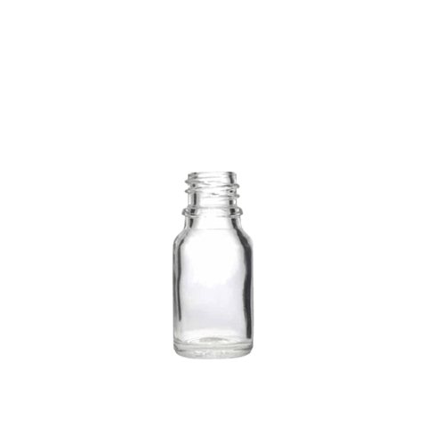 10 ml Euro Clear Glass Bottle with 18-DIN Neck Finish - (768/Case)