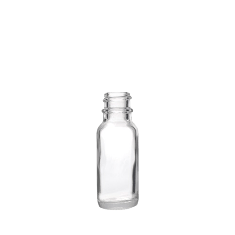 10 ml Flint Cylinder Thick bottom Glass with 18-415 Neck Finish - (576/Case)
