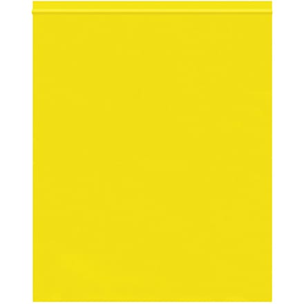 10 x 12" - 2 Mil Yellow Reclosable Poly Bags