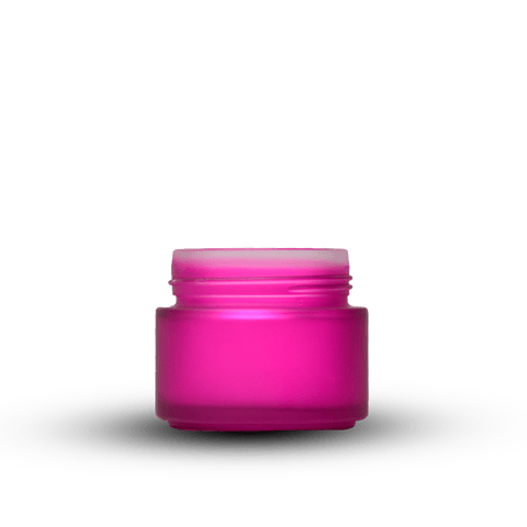 100 g Frosted Purple Straight Sided Glass Jar