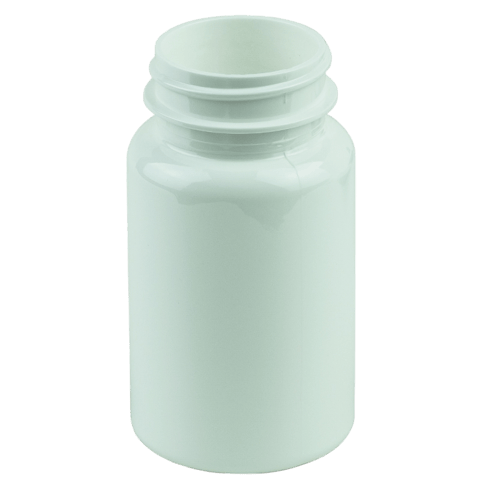 100cc White PET Plastic Packer Bottle 38-400 (600/Case)