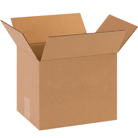 10" x 8" x 8" Corrugated Shipping Box – Kraft 32 ECT, Single Wall - (25/Bundle)